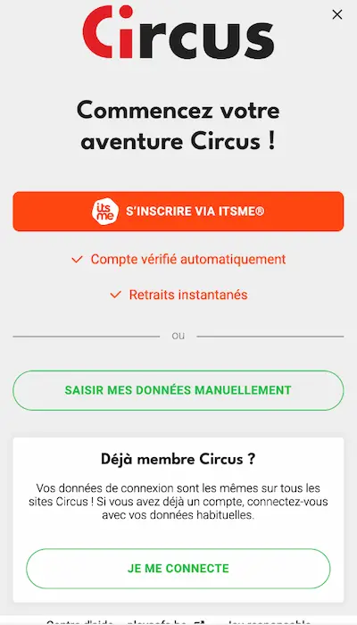 Code Promo Circus Belgique - 2