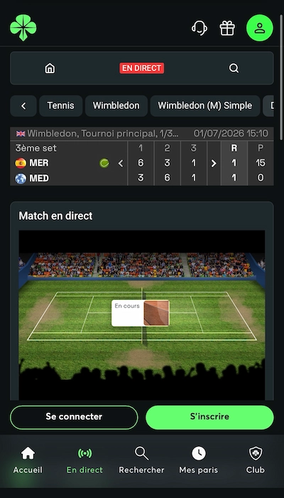 Test paris en direct sur Golden Palace