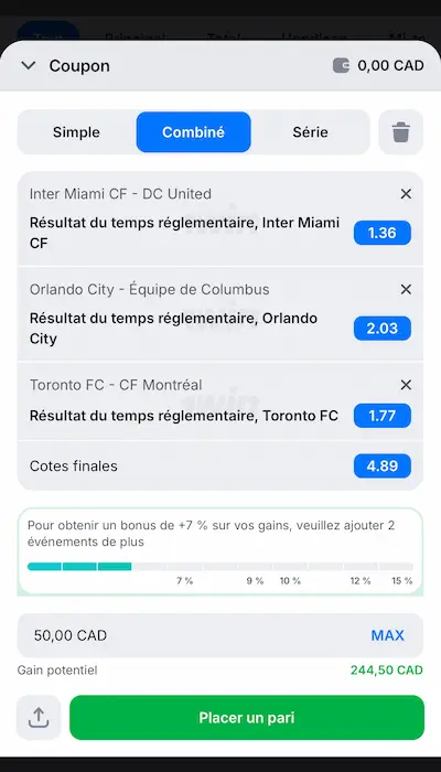 Coupon paris 1win