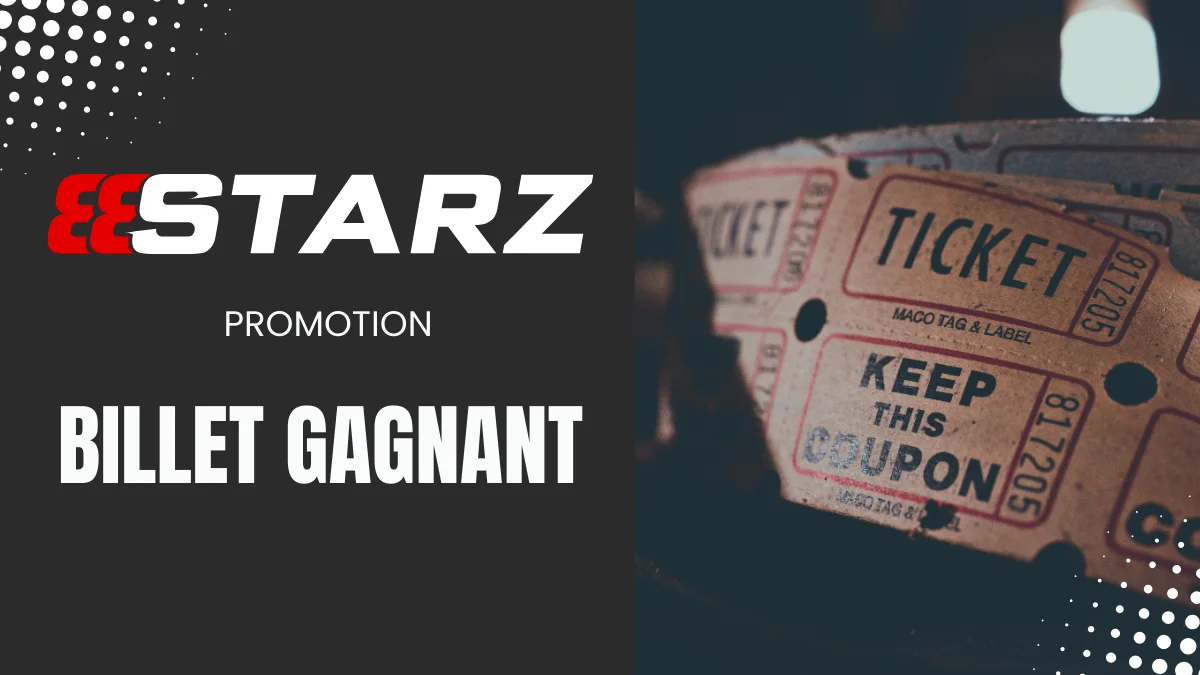 Promotion 888Starz - Billet gagnant