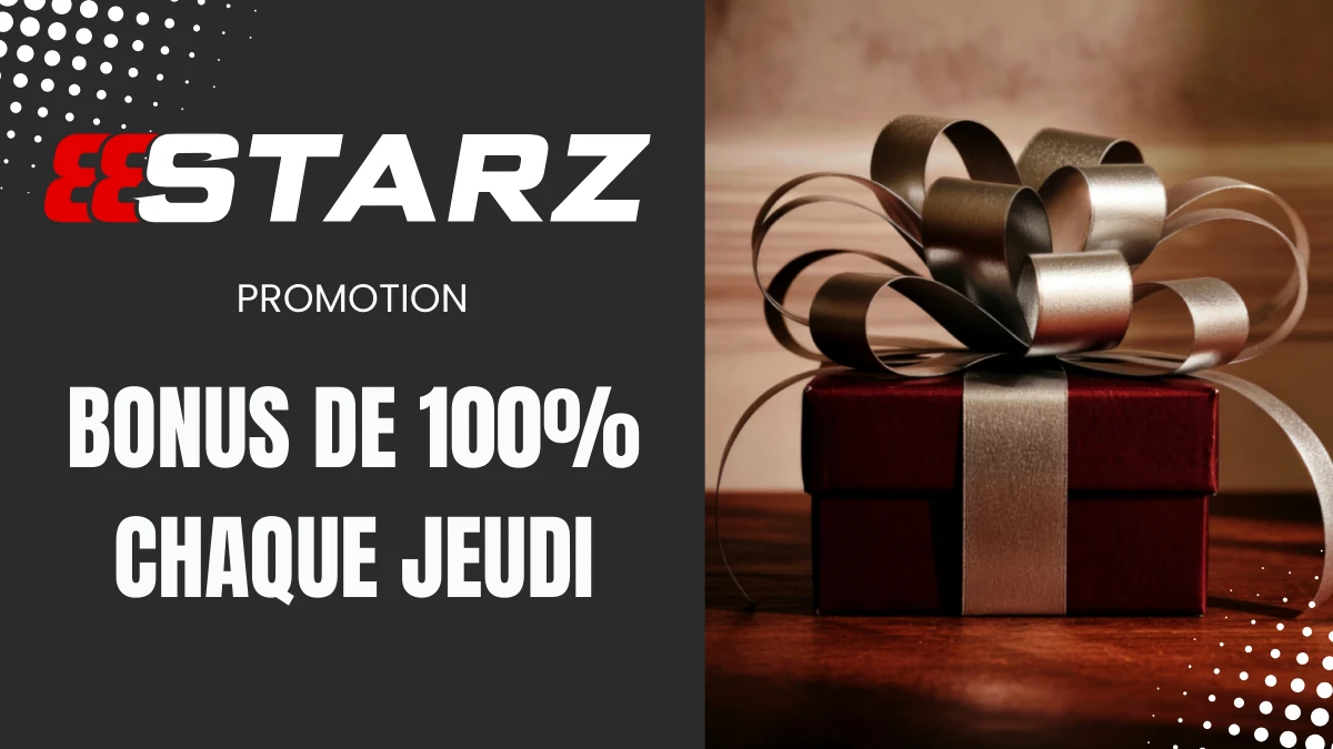 Promotion 888Starz - Bonus de 100% tous les jeudis