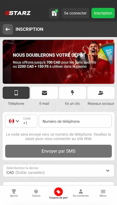 Bonus 888STARZ Casino Canada - 2