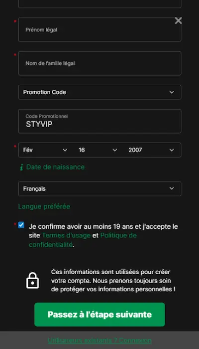 Inscription Bet99 Canada - 4