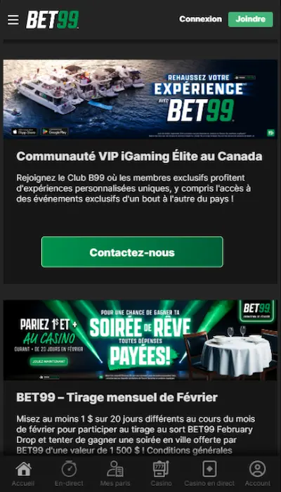Promotion Bet99 Canada