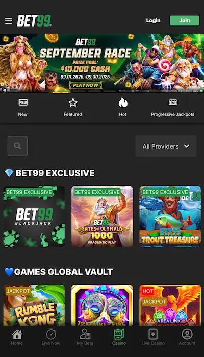 Bonus BET99 Casino Canada - 1