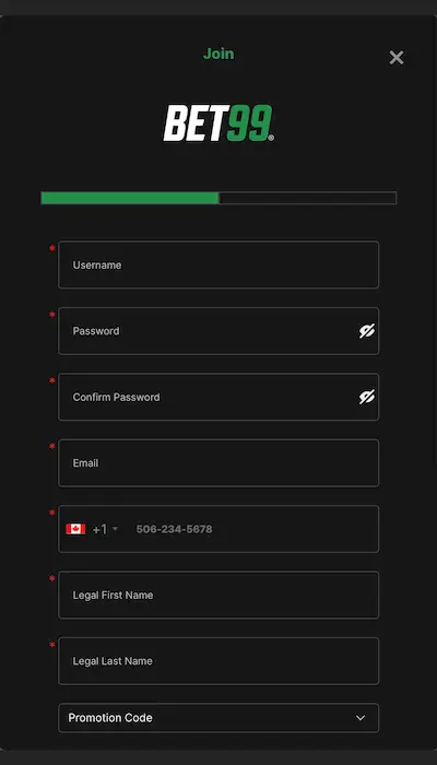 Bonus BET99 Casino Canada - 3
