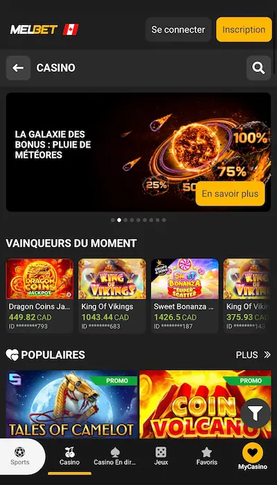Bonus Melbet Casino Canada - 1