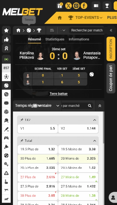 Live Melbet Canada