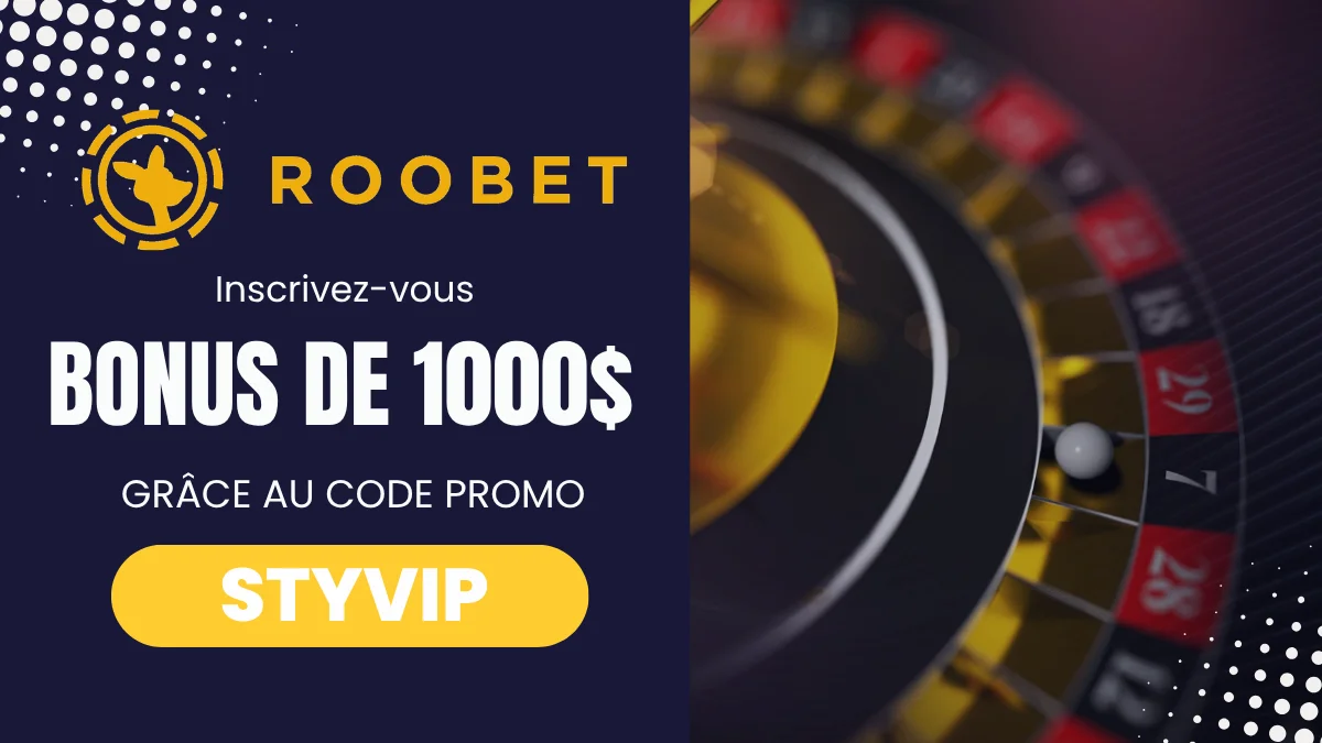 Roobet - Bonus de bienvenue Casino