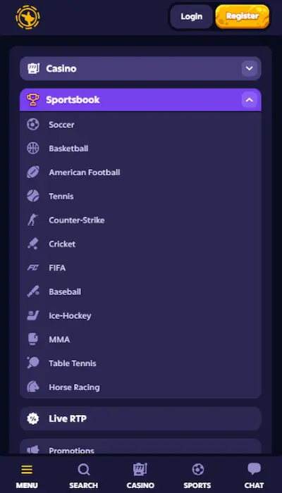 Offre Sports Roobet Canada