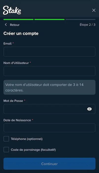 Inscription Stake Canada - 2