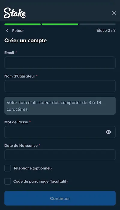Inscription Tonybet Canada
