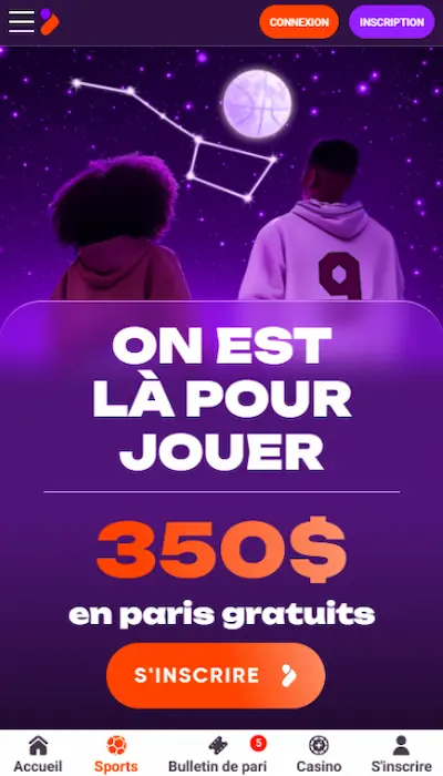 Inscription Tonybet Canada - 2