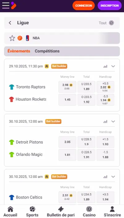 Paris sportifs Tonybet