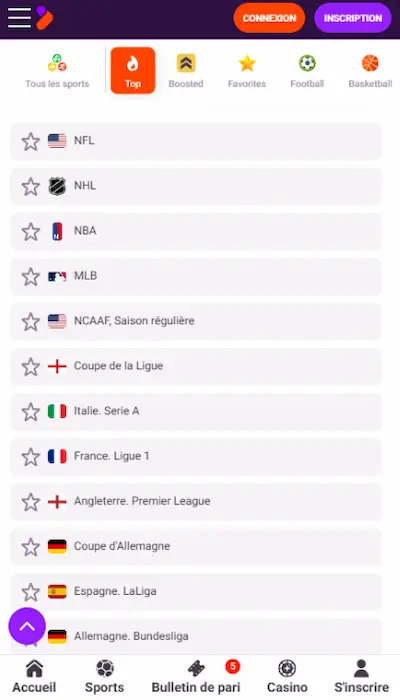 Offre Sports Tonybet Canada