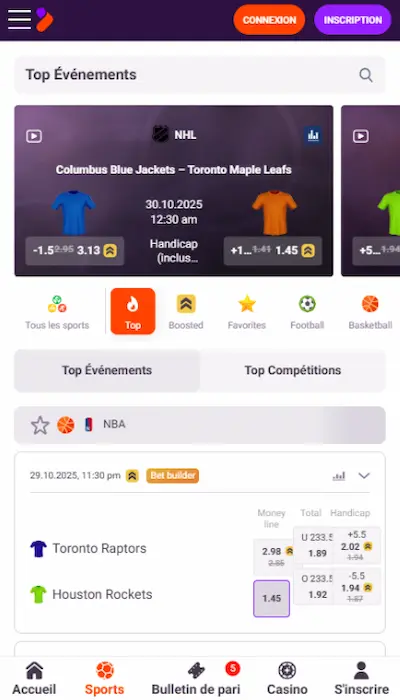 Inscription Tonybet Canada - 1