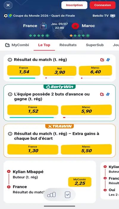 Test Application Betclic - 2