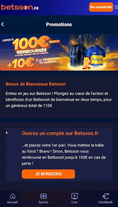Code Promo Betsson - 2