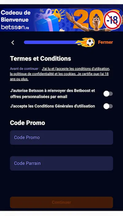 Code Promo Betsson - 3