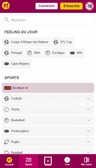 Offre paris Feelingbet