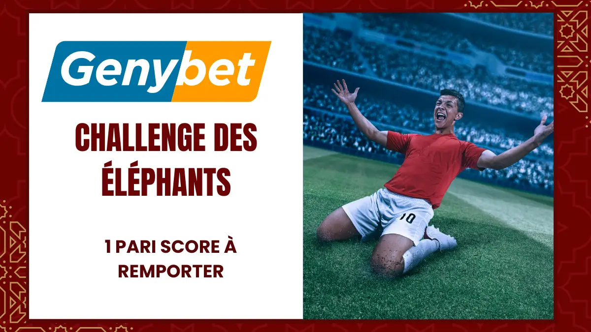 Promo Genybet Challenge des Elephants