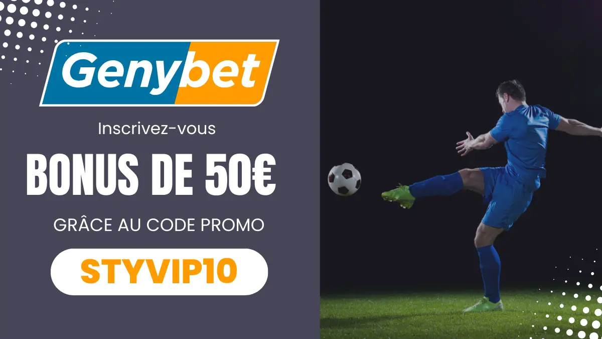 Promotion Genybet - Bonus 50€