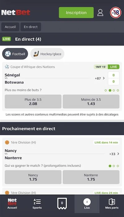 Live streaming Netbet