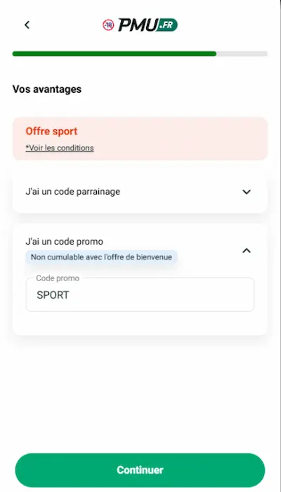 Code Promo PMU Sport - 4