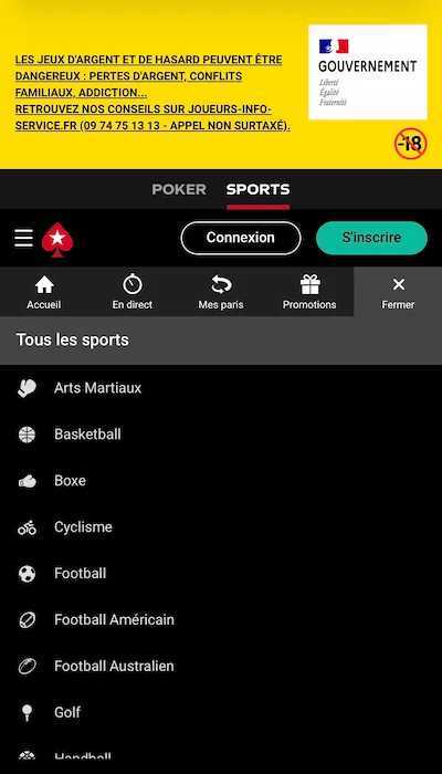 Pokerstars Sports offre paris