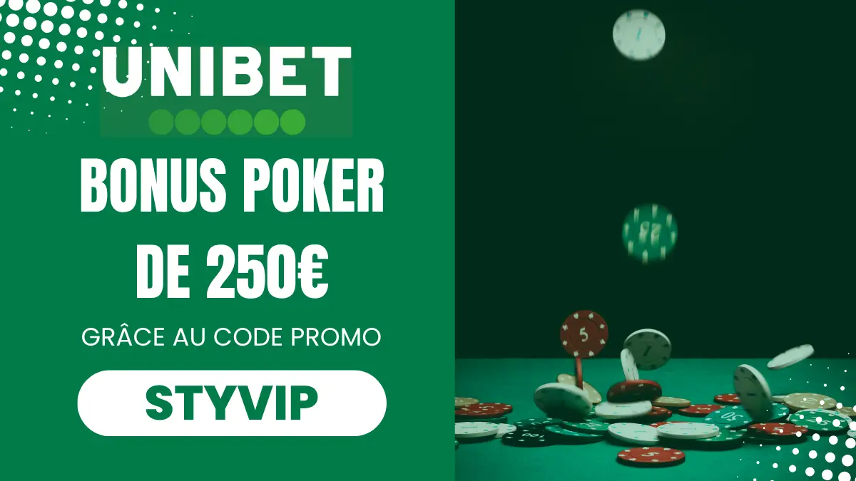 Promotion Unibet - Bonus poker