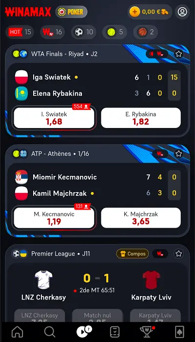 Paris en direct - Winamax