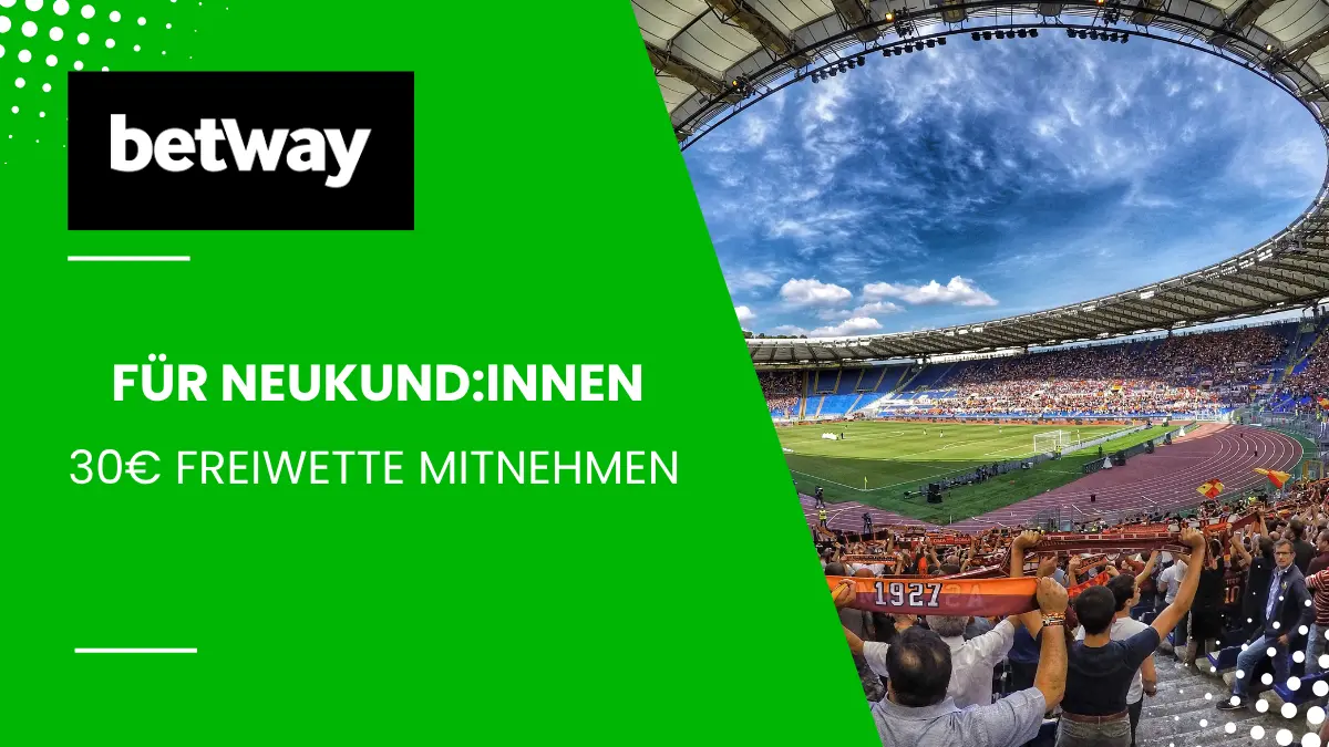 Betway 30 Euro Freebet