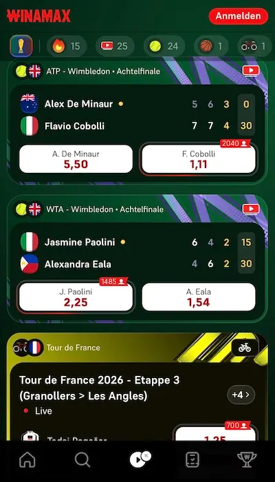 Livewetten Winamax