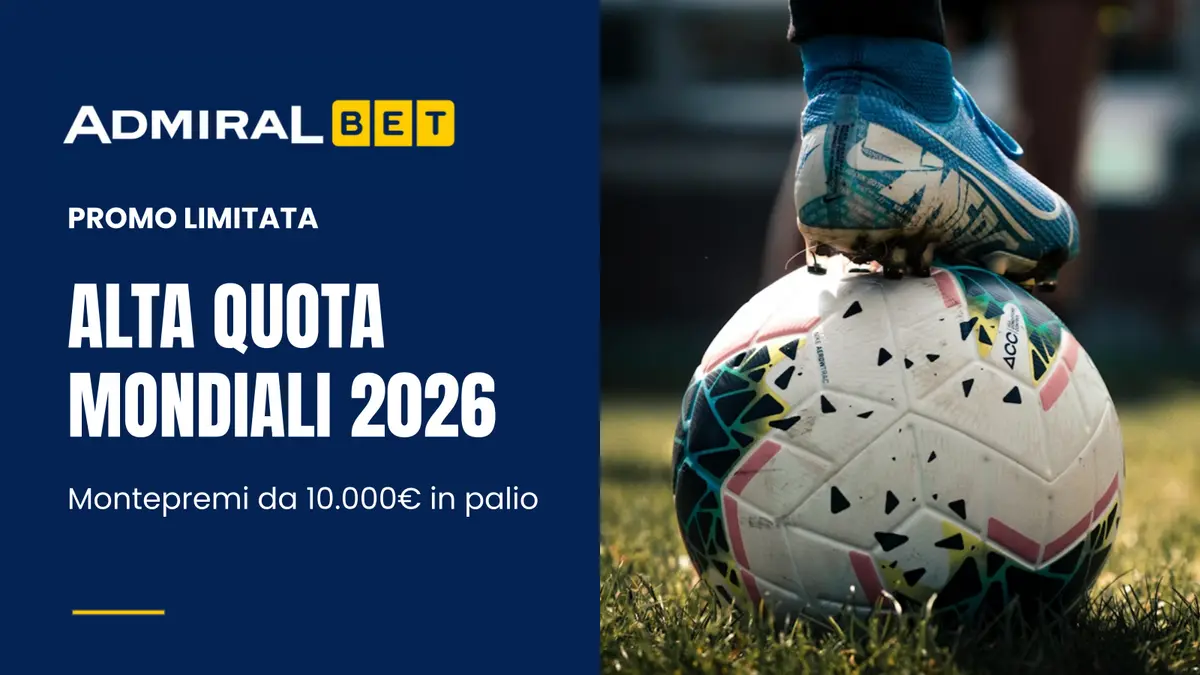 Admiralbet promo mondiali alta quota