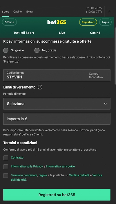Code Promo Bet365 - 3