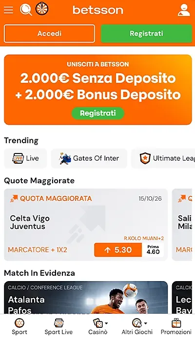 Bonus Betsson Casino - Home