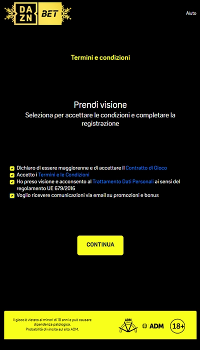 Codice promo Daznbet - 3