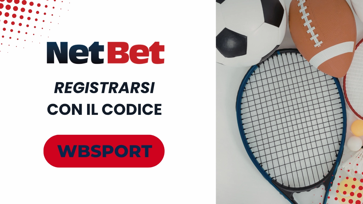 Codice bonus benvenuto sport netbet