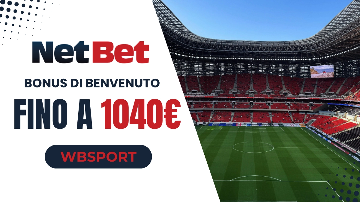 Netbet bonus benvenuto