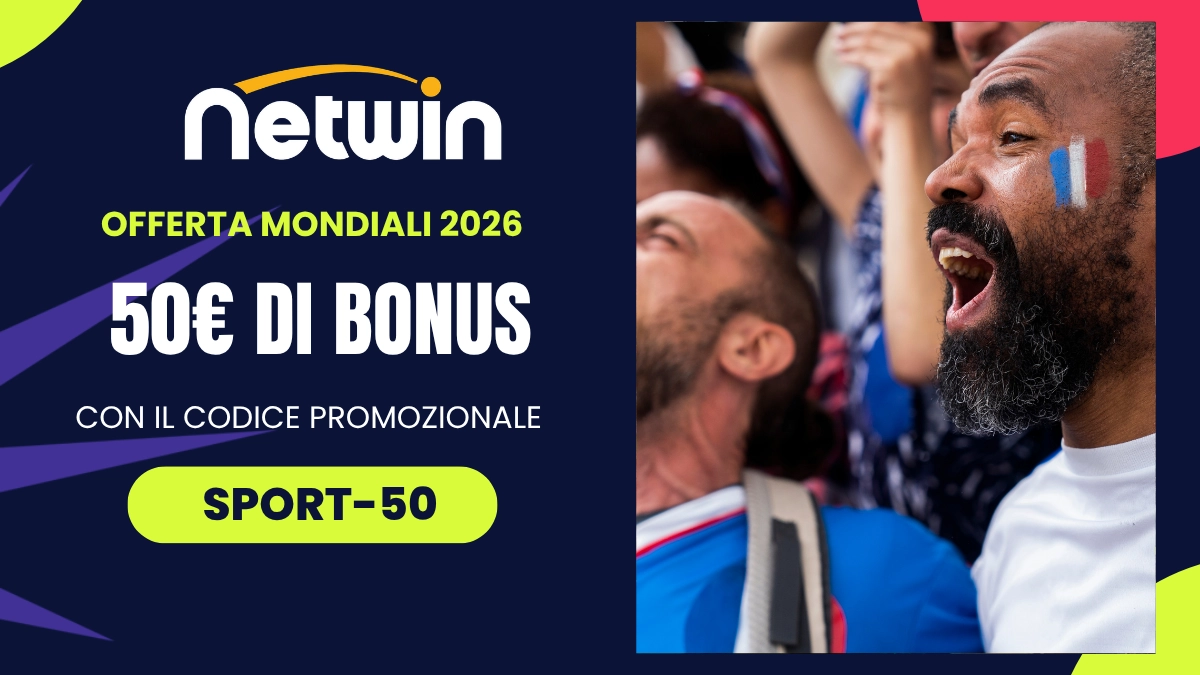 bonus benvenuto Netwin Mondiali