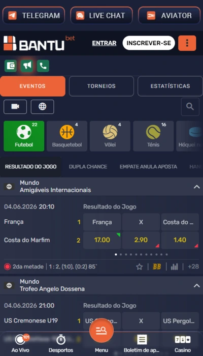 Bantubet Angola apostas ao vivo