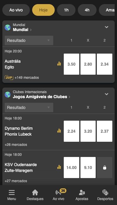 ESC Online lista jogos