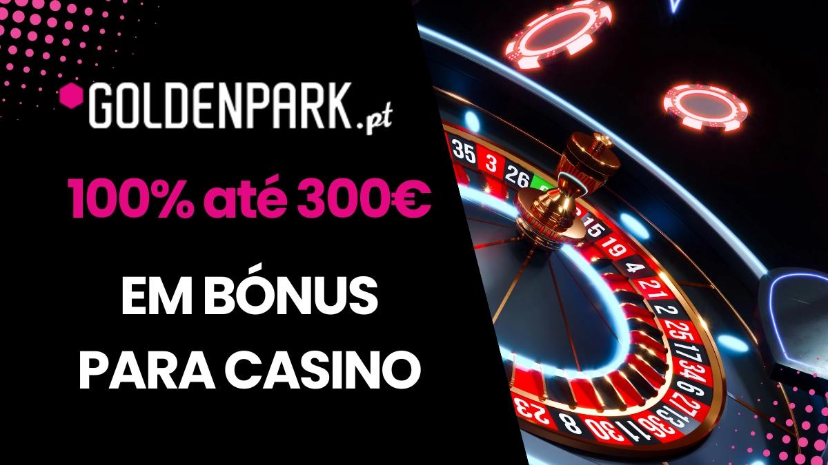 Pantalla del bono de bienvenida de casino en GoldenPark