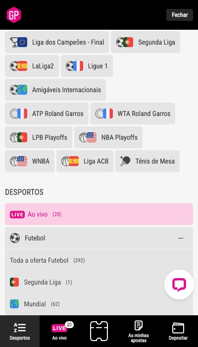 GoldenPark lista jogos