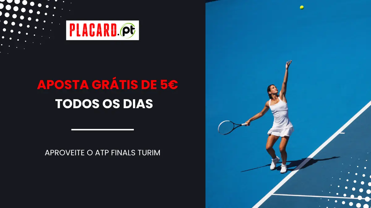 Apostas grátis diárias de 5€ com o ATP Finals Turim