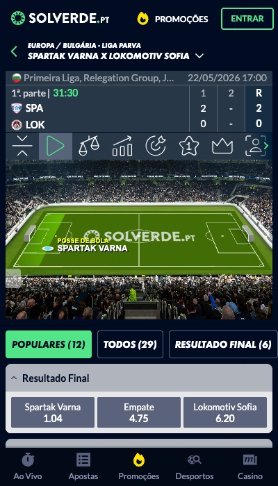 Solverde apostas ao vivo