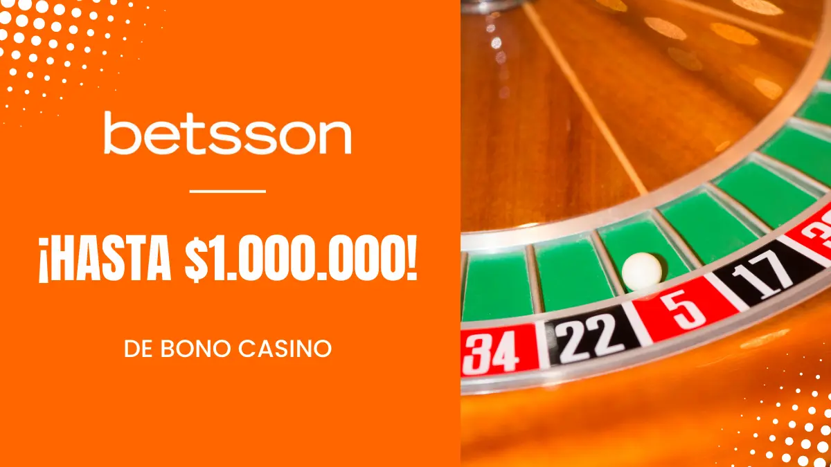 Bono de apuestas casino Betsson Colombia