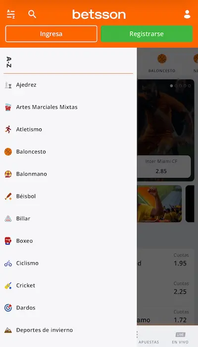 Betsson Colombia sports