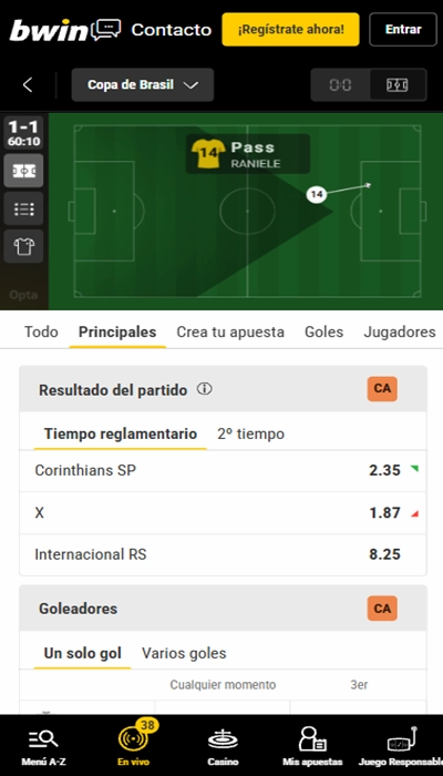 Bwin en vivo