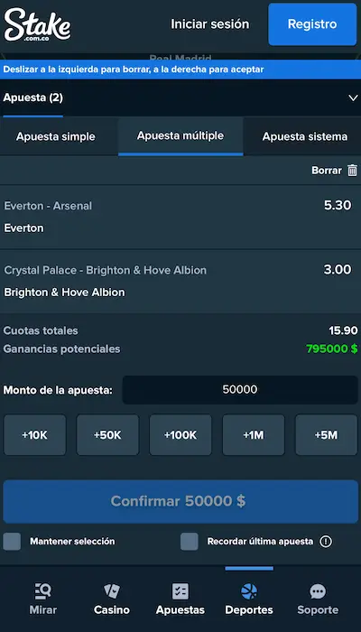 Stake Colombia Combinada